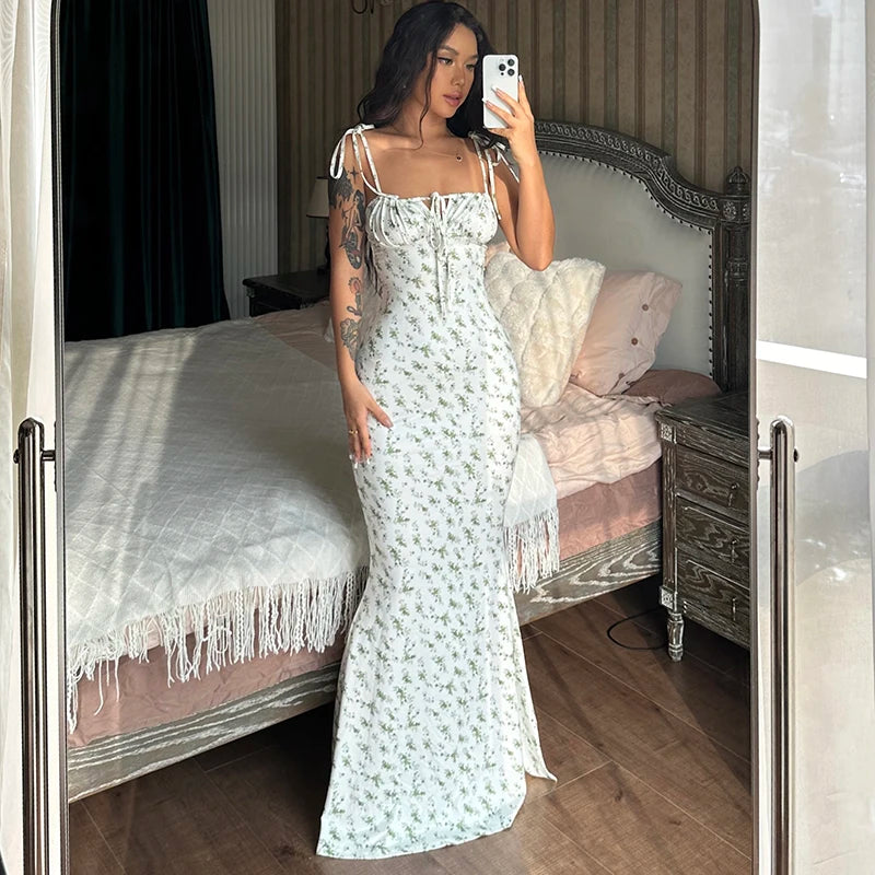 Floral Bodycon Maxi Dress